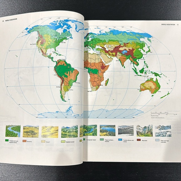 Vintage World Country Atlas Book - 1990 - Picture 4 of 11